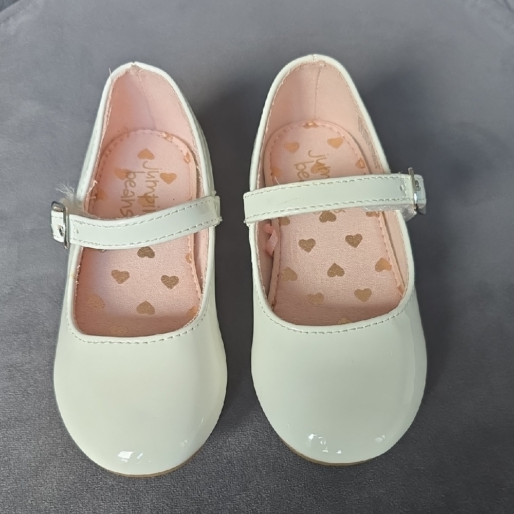 Jumping Beans Kids Cream Mary Jane Shoes